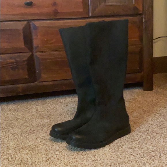 🆕 SOREL black leather tall waterproof boots- 8.5 - Picture 5 of 6